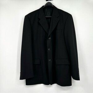 Fabio European Collection Black Wool Blazer Made In Italy
